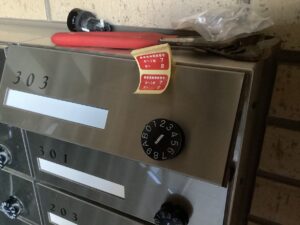 ポスト錠交換後